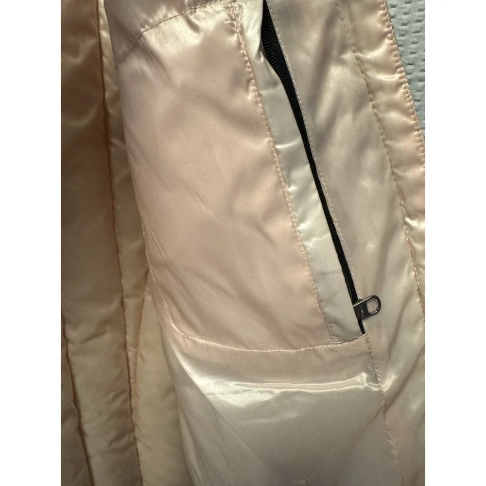 Calvin Klein Women's Pink Black Performance‎ Puffer Quilted Vest Premium Down XL